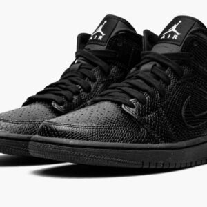 Air Jordan 1 Mid Black Snakeskin